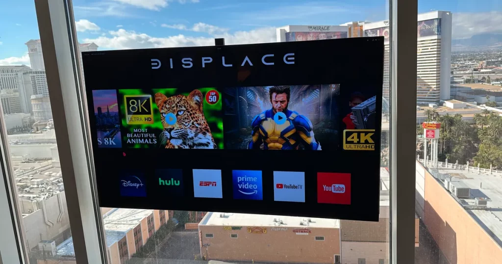 Giant Suction Cups Allow This Crazy Wireless TV to Adhere to Walls and Windows