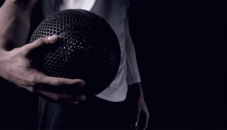 Wilson's 3D-printed future basketball has holes but stays round