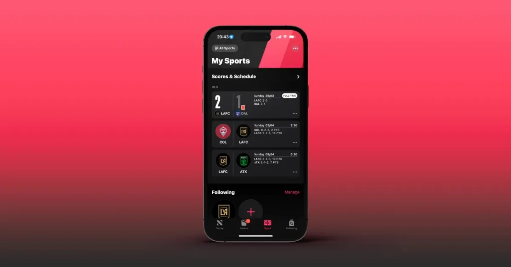 iOS 16.5 Adds a Sports Tab to Apple News