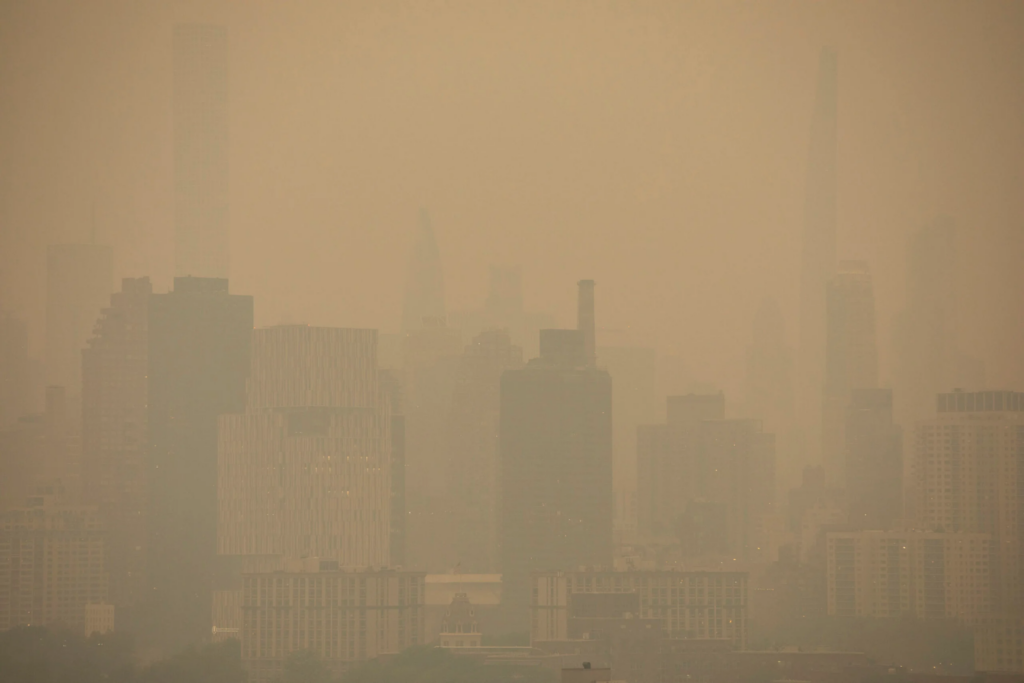 Wildfire Smoke Blankets U.S. East Coast