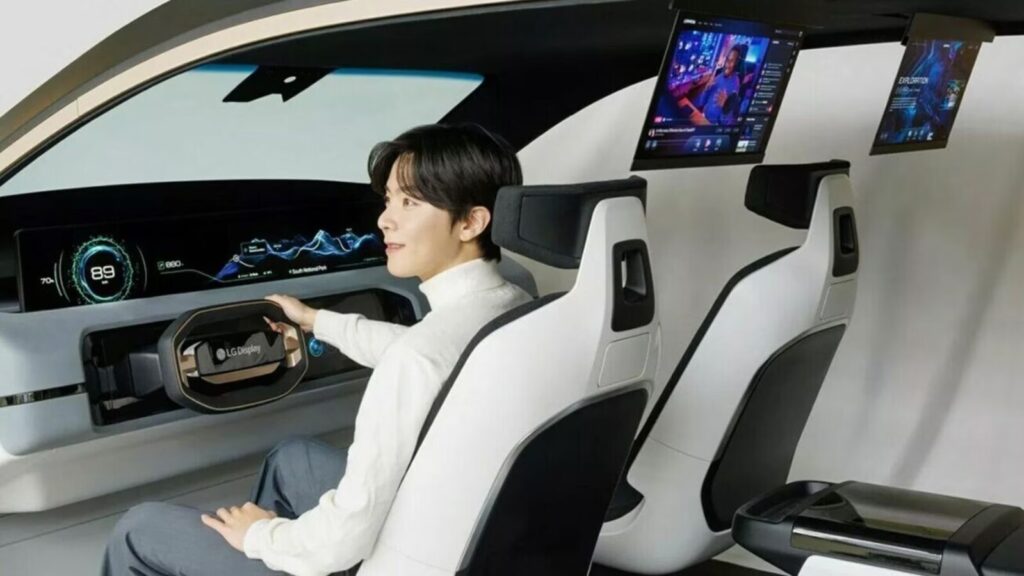 LG Wants 57-Inch LCD Displays in Cars at CES 2024