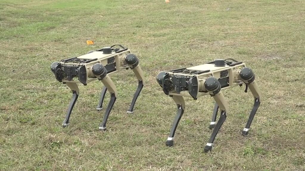 The Chinese Military Displays Rifle-Toting Robot Dogs